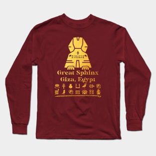 Great Sphinx: Giza, Egypt Long Sleeve T-Shirt